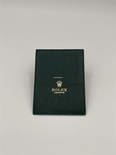 portagaranzia rolex 01014034|Rolex porta garanzia warranty holder verde green pelle.